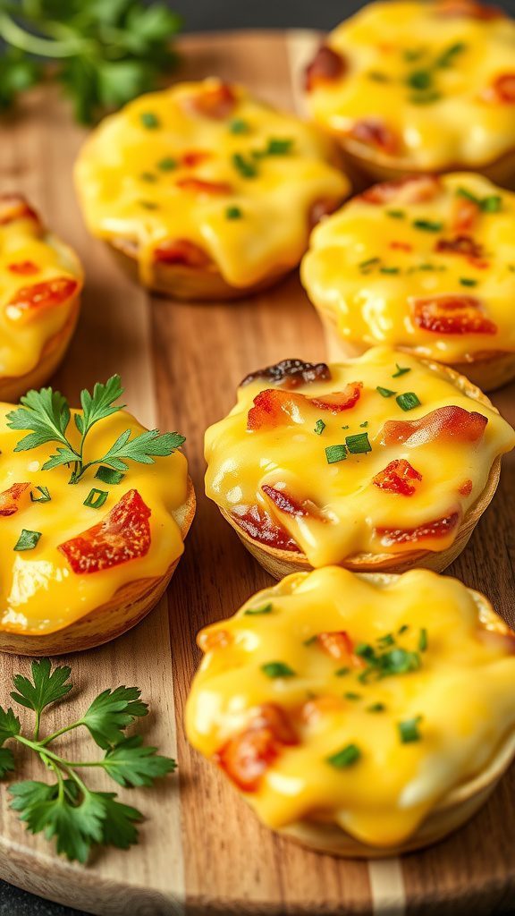 cheesy egg and bacon breakfast muffins
