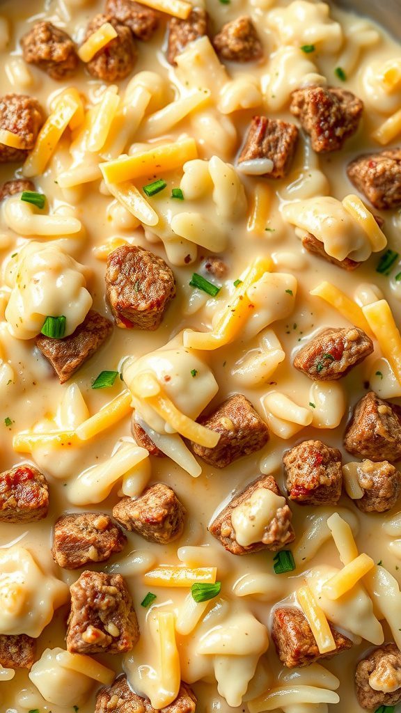 cheesy ranch ground beef and rice casserole