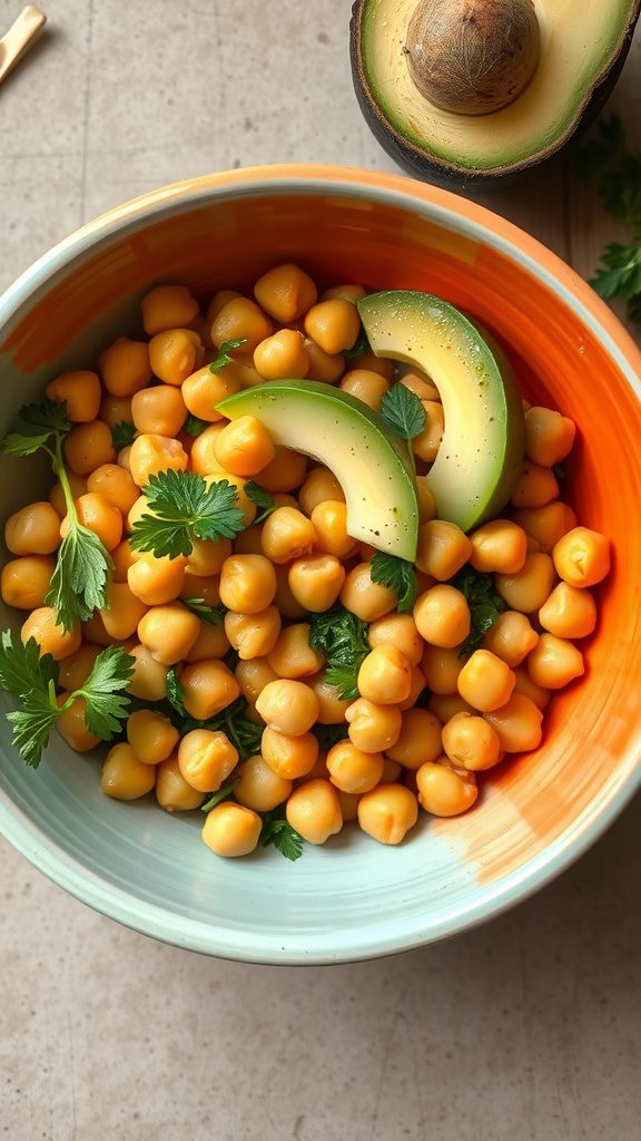 chickpea and avocado salad 1 chickpea and avocado salad 1