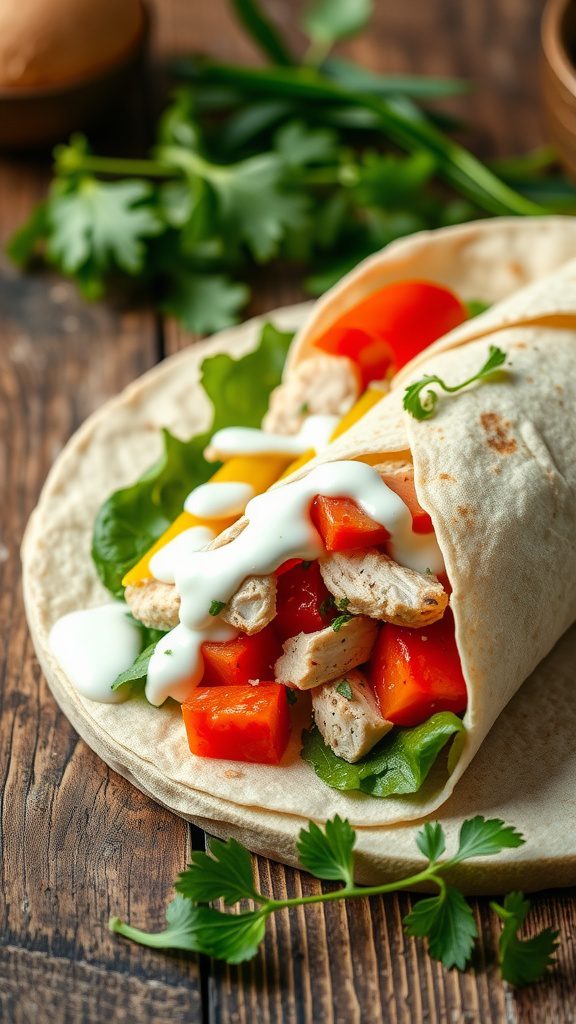 classic chicken salad wrap with creamy greek yogur classic chicken salad wrap with creamy greek yogur