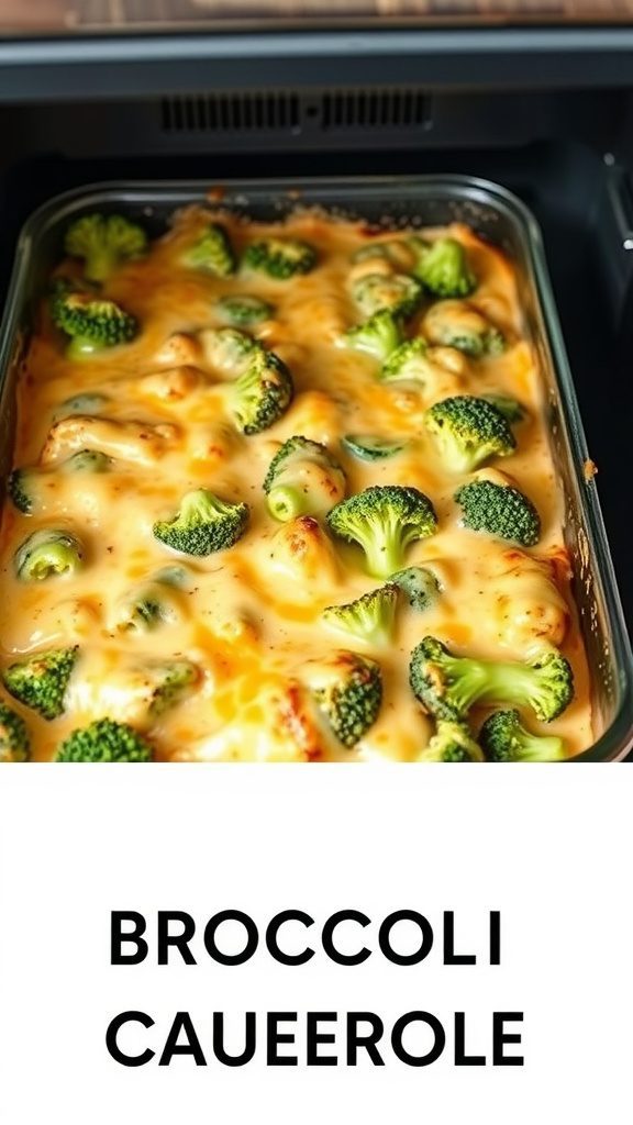 creamy broccoli and cheese bake