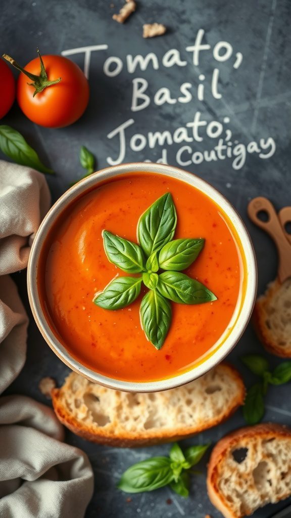 creamy tomato basil soup 2 creamy tomato basil soup 2