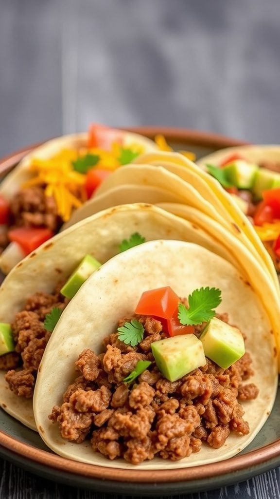 easy 3 ingredient ground beef tacos