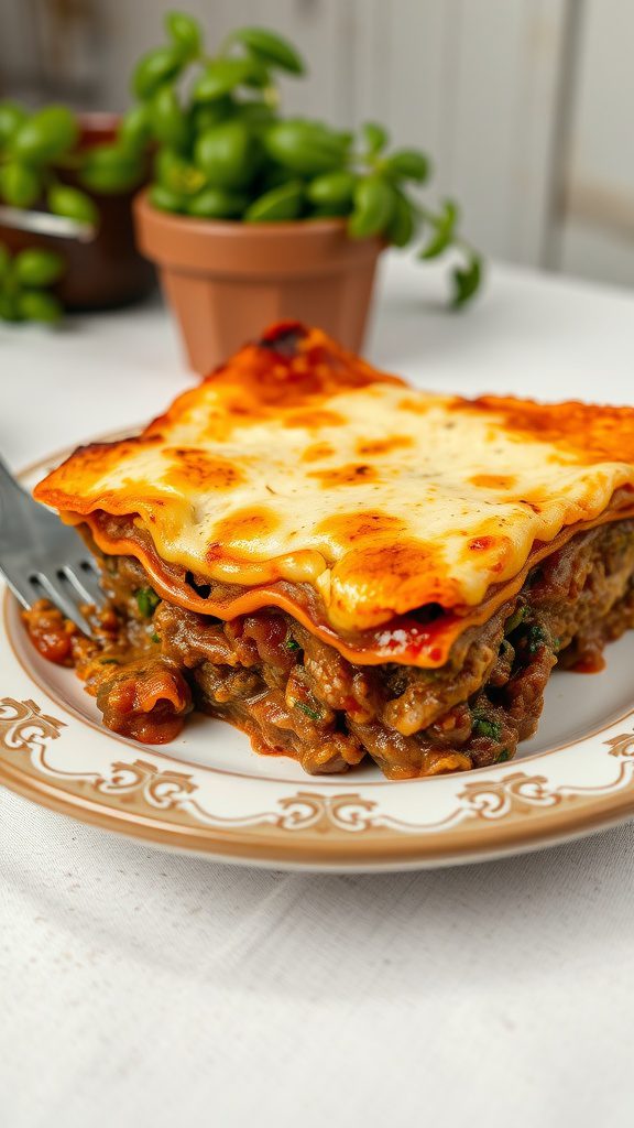 easy beef and cheese lasagna