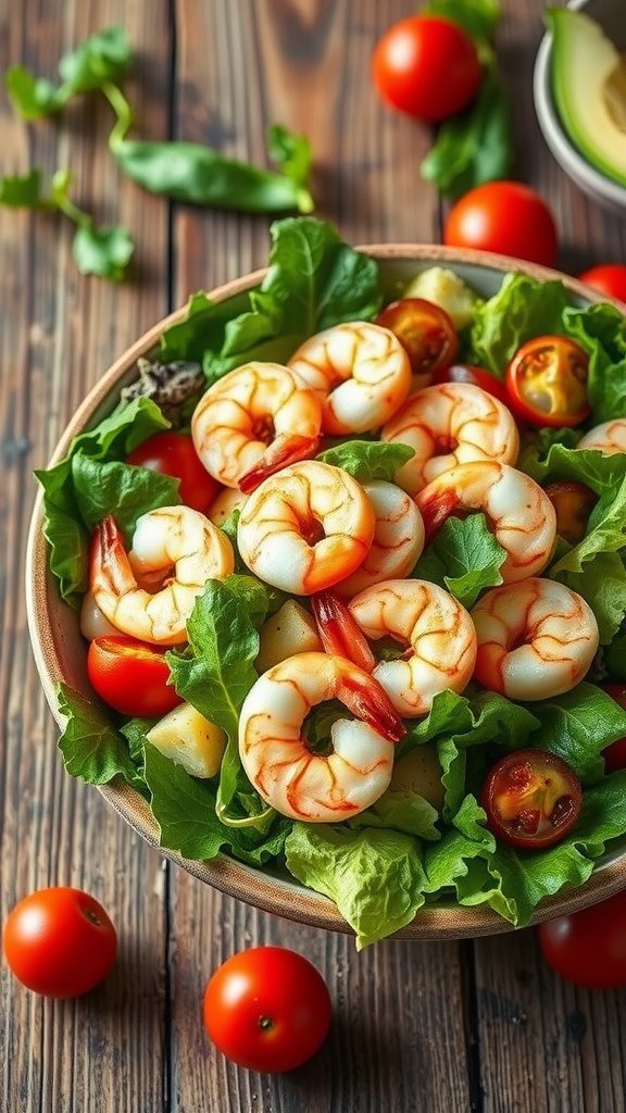 easy shrimp seafood cocktail salad with tangy dre