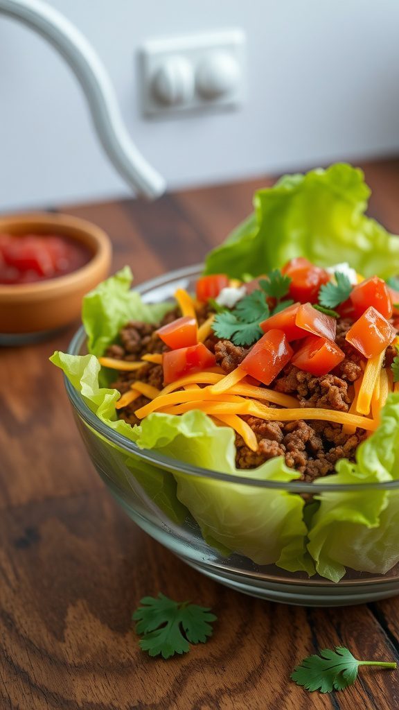 easy taco salad bowls