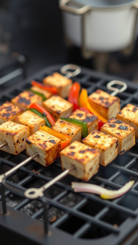 grilled tofu skewers grilled tofu skewers