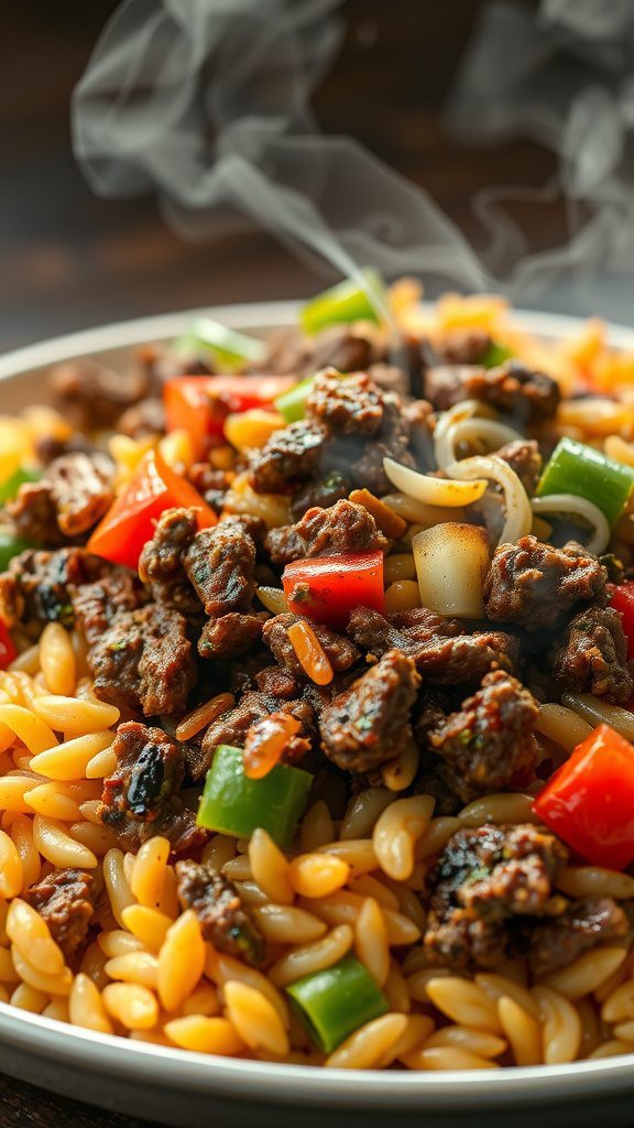 ground beef dirty rice dinner