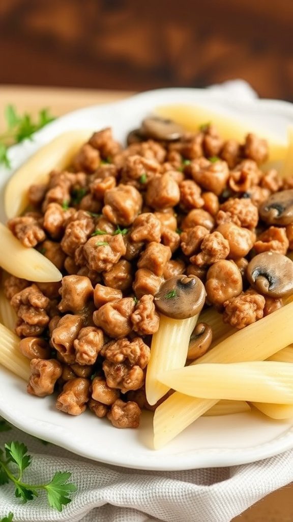 homemade hamburger helper stroganoff