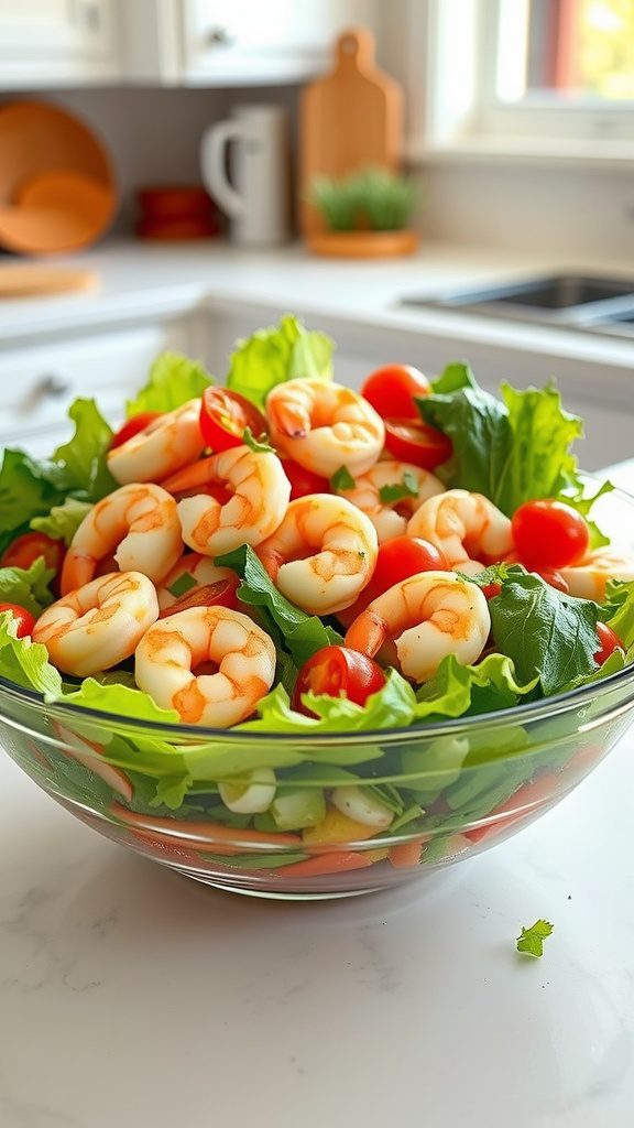 instant shrimp cocktail salad with chilled seafood