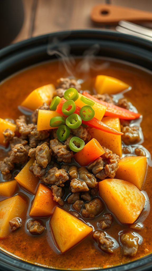 japanese curry ground beef potato crockpot