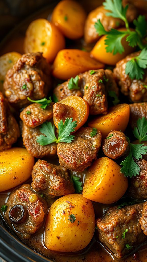 lebanese spiced ground beef potato hotpot