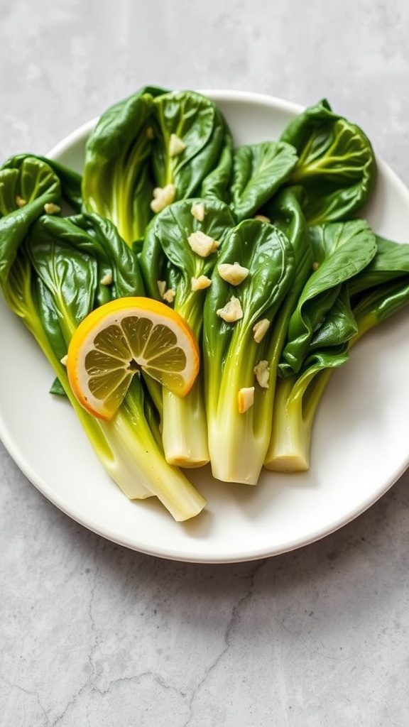 lemon garlic bok choy