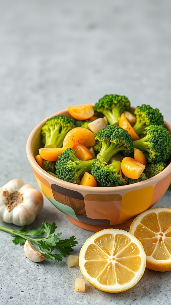lemon garlic broccoli stir fry