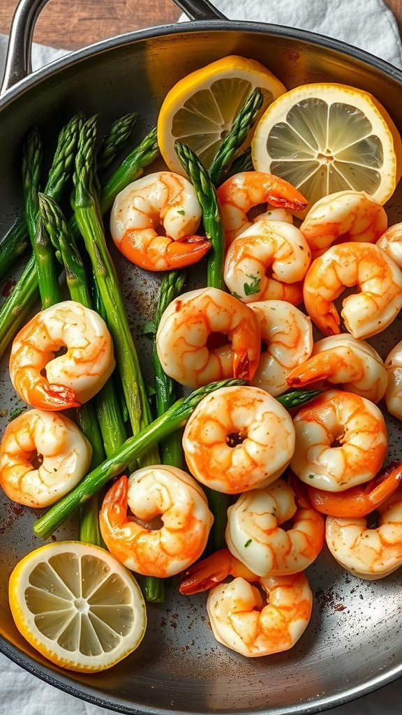lemon garlic shrimp and asparagus 1