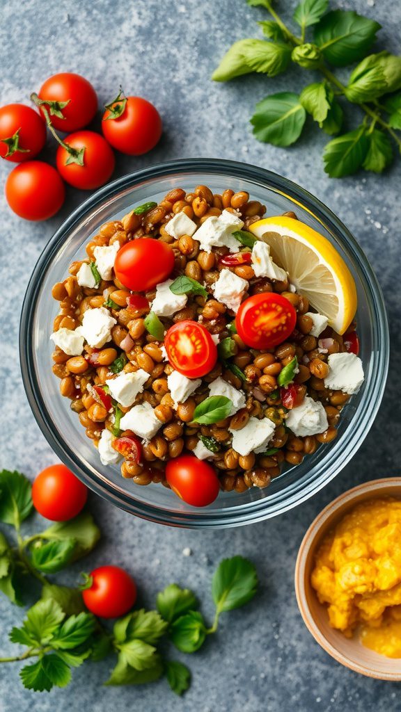 lentil salad with feta lentil salad with feta