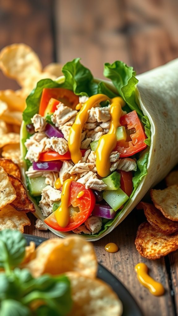 light greek yogurt chicken salad wrap with zesty d light greek yogurt chicken salad wrap with zesty d