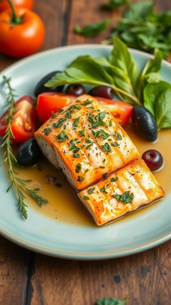 mediterranean salmon with olives