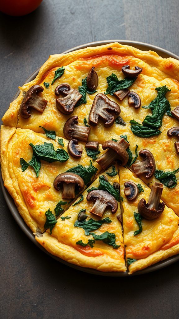 mushroom and spinach frittata mushroom and spinach frittata