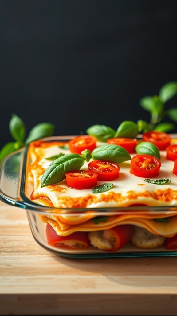 no bake lasagna with fresh ingredients