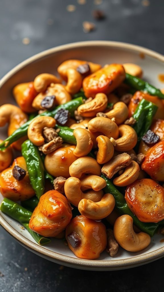 nutty cashew topping