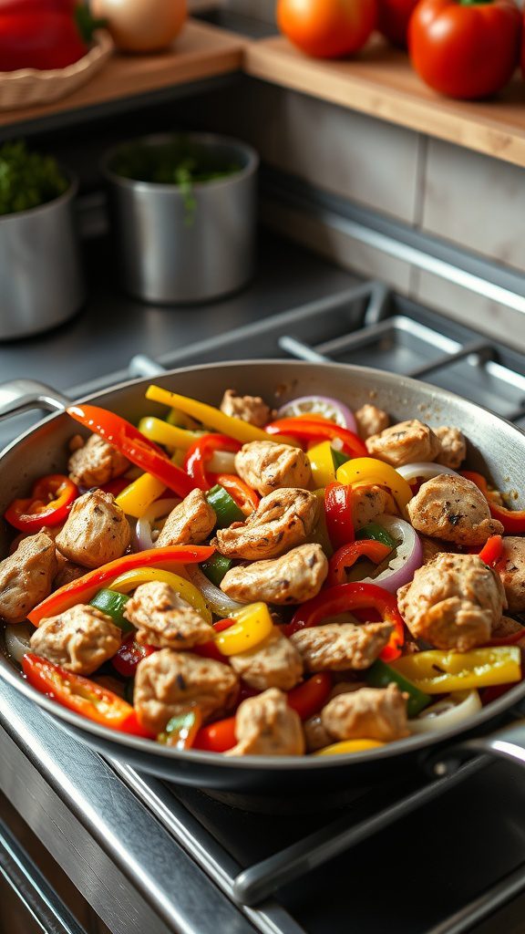 one pan chicken fajitas 2