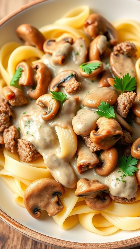 one pot beef stroganoff