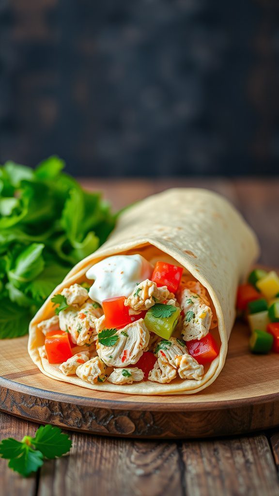 protein packed chicken salad wrap with greek yogur protein packed chicken salad wrap with greek yogur