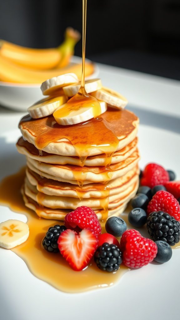 quick and fluffy vegan banana pancakes recipe