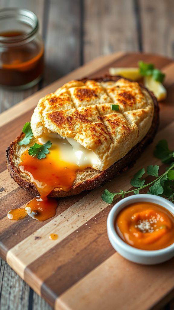 quick and tasty pan fried camembert sandwich