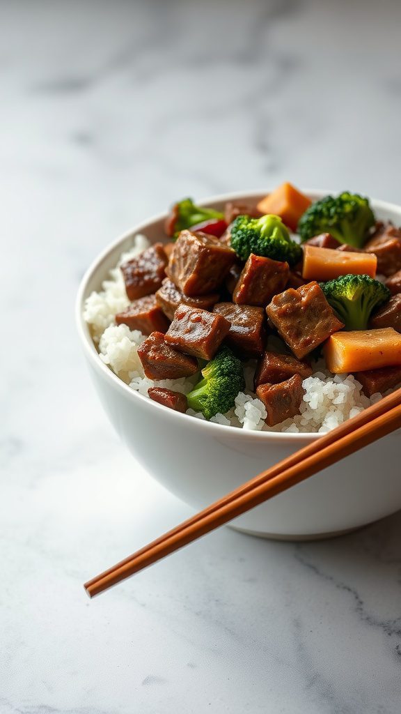 quick beef and broccoli