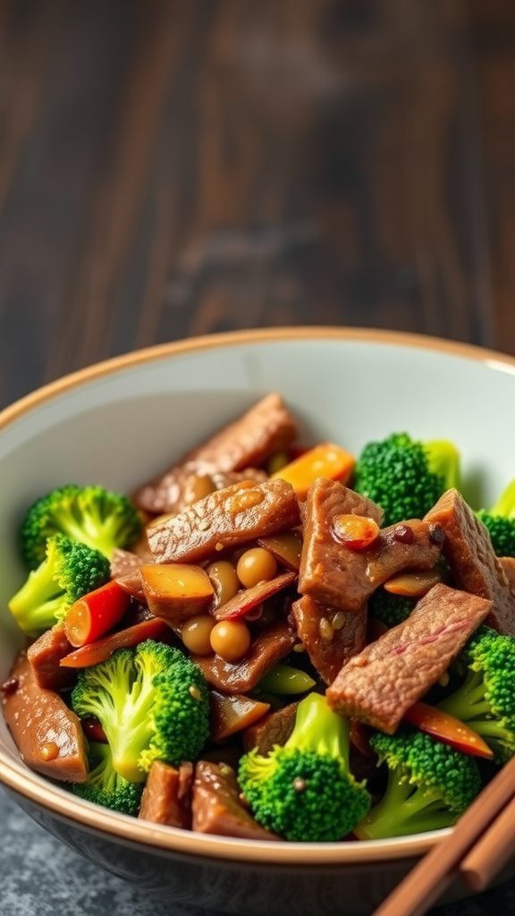 quick beef stir fry with broccoli 2