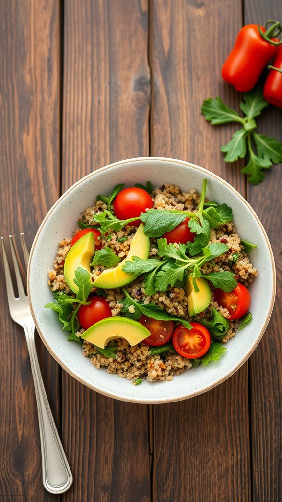 rapid quinoa salad with arugula a healthy dinner rapid quinoa salad with arugula a healthy dinner