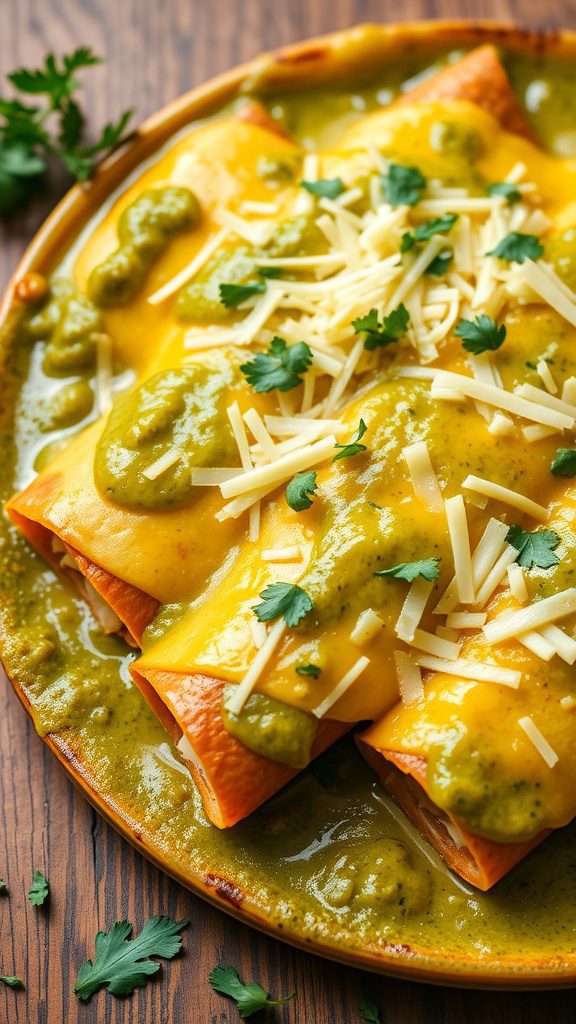 salsa verde chicken enchiladas salsa verde chicken enchiladas
