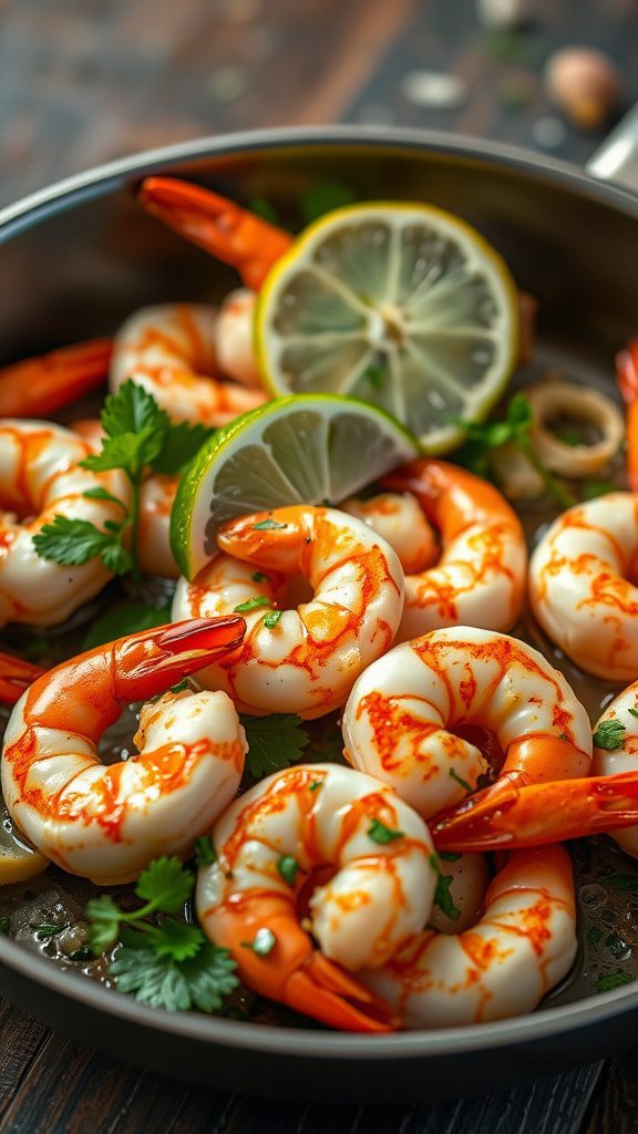 sizzling shrimp with garlic and lime sizzling shrimp with garlic and lime