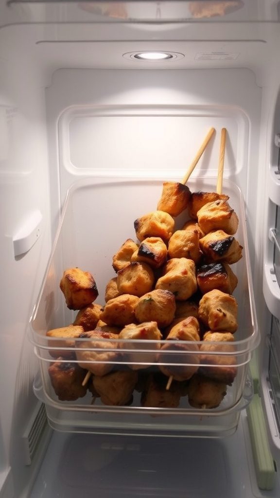 storing and reheating leftover chicken skewers storing and reheating leftover chicken skewers