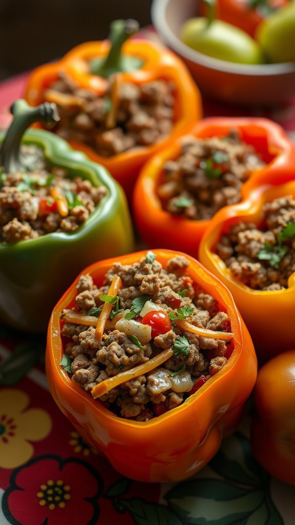 stuffed bell peppers with minced meat