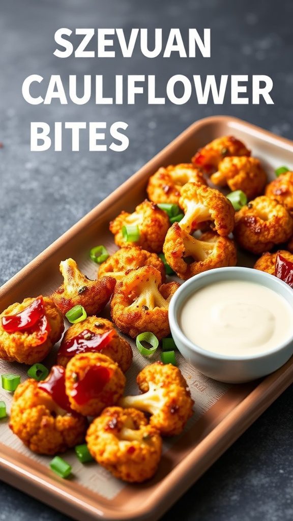 szechuan cauliflower bites