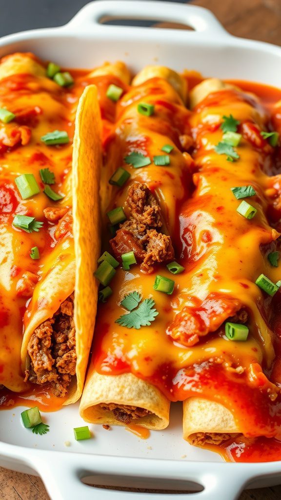 taco enchiladas with ground beef taco enchiladas with ground beef