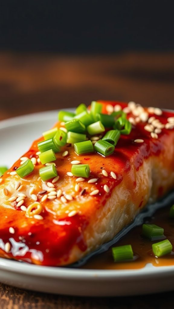 teriyaki salmon with sesame