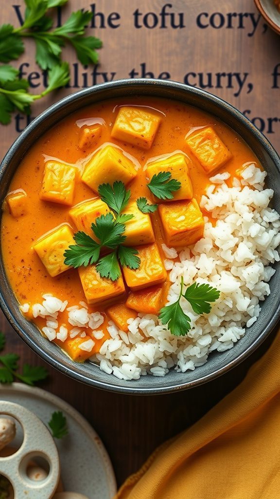tofu curry with coconut milk tofu curry with coconut milk