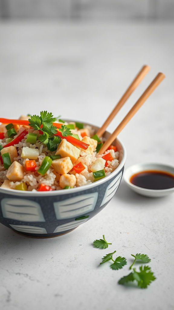 tofu fried rice tofu fried rice