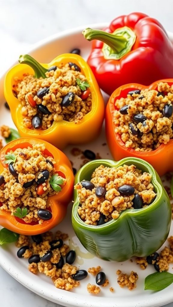 vegetarian stuffed peppers vegetarian stuffed peppers