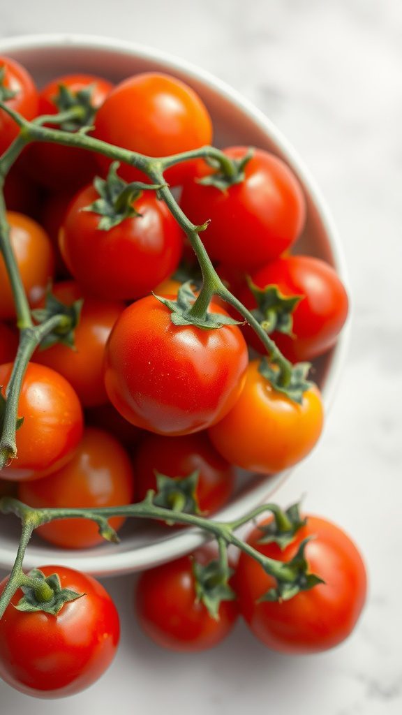 vibrant cherry tomatoes burst of flavor vibrant cherry tomatoes burst of flavor