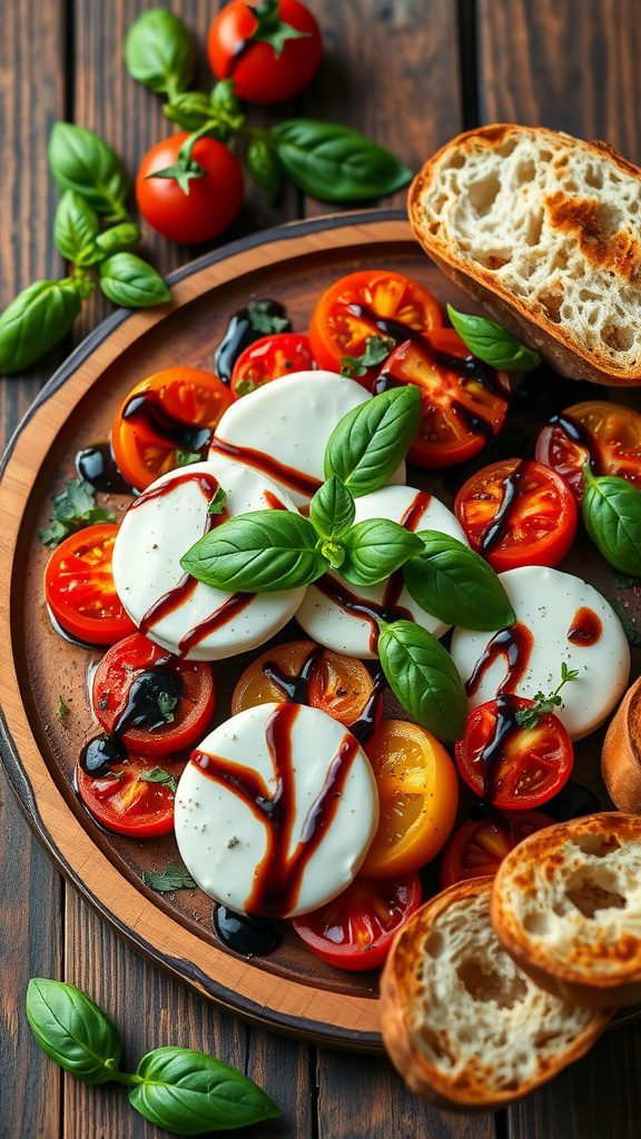 warm caprese salad with balsamic glaze recipe
