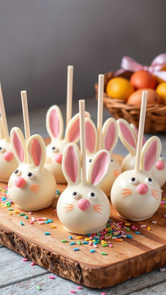 adorable bunny cake pops