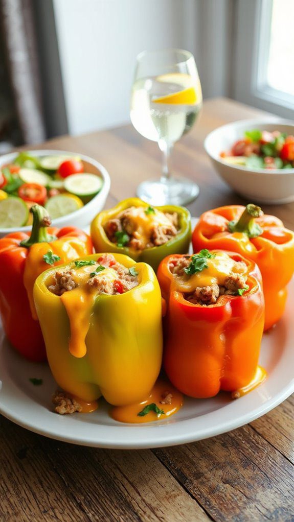 air fryer stuffed peppers