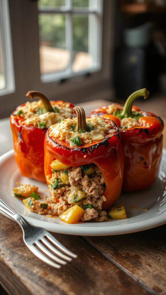 air fryer stuffed peppers recipe