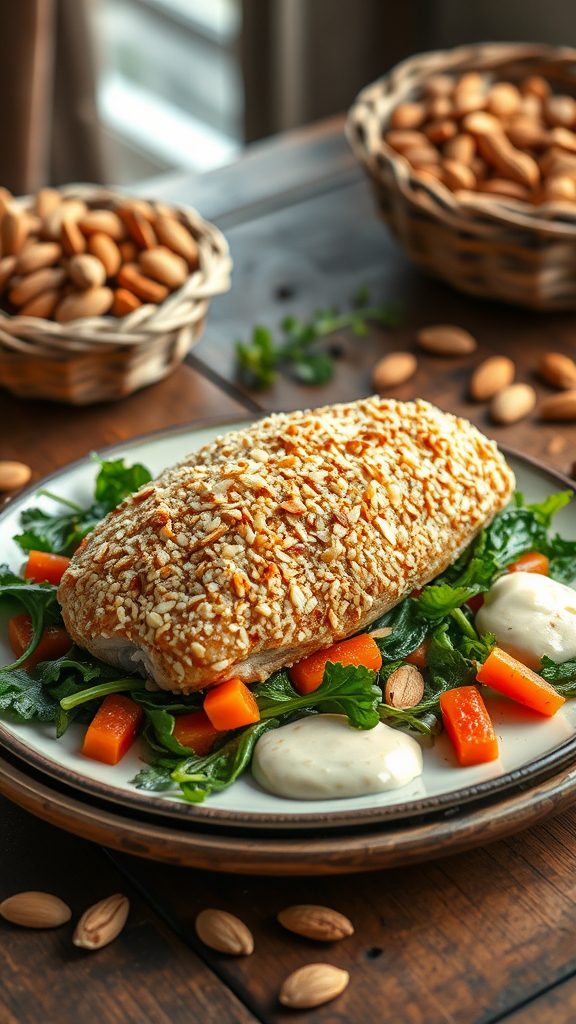 almond coated chicken recipe