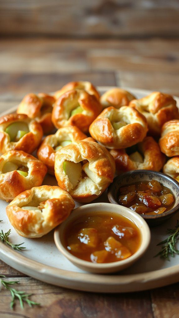 apple and brie pastries
